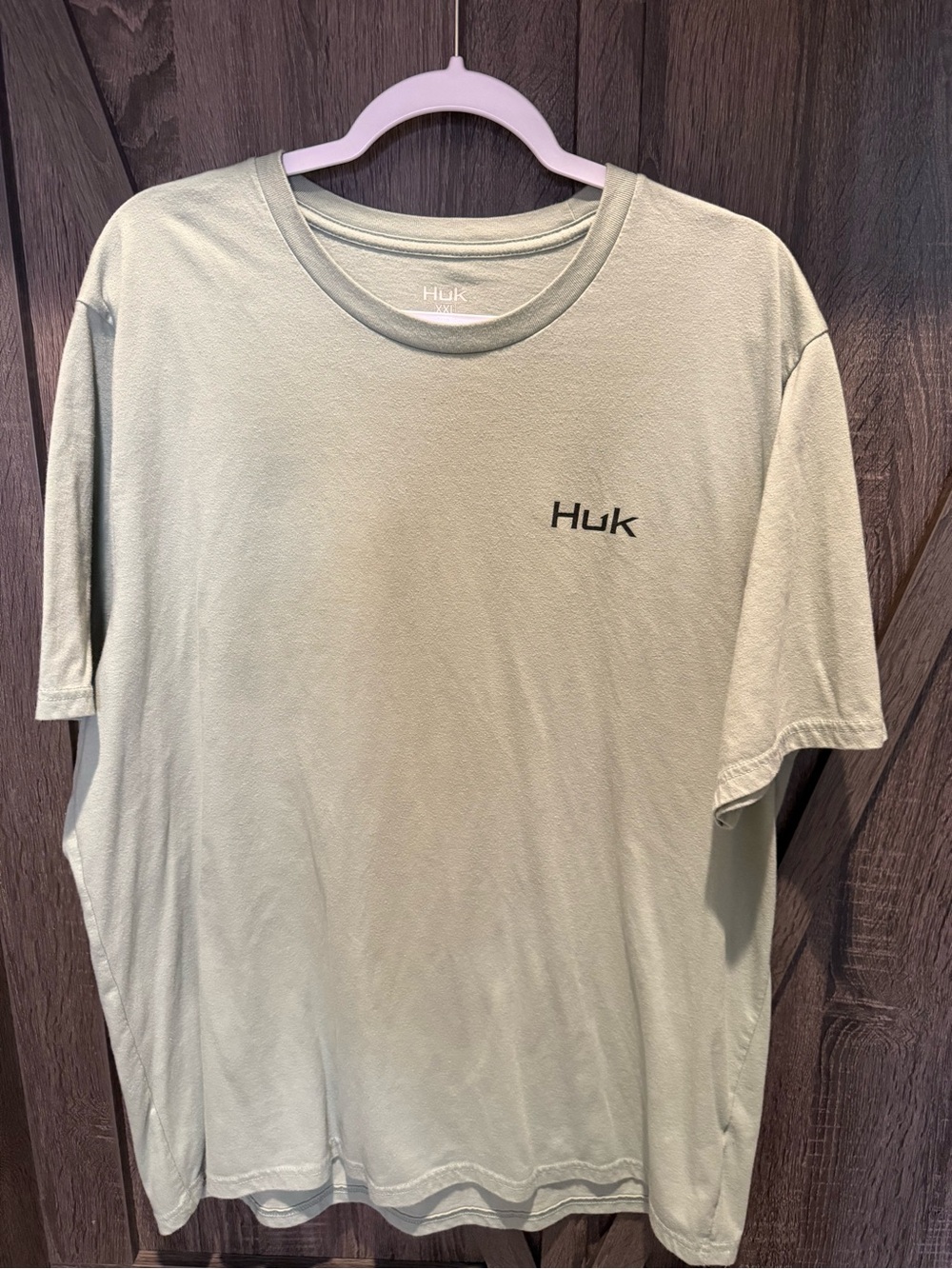 Huk Short Sleeve Crew T-Shirt in Teal Gray